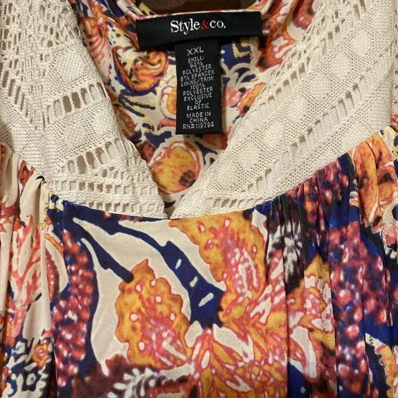 Style & Co bohemian vibe sleeveless dress. - Picture 2 of 3